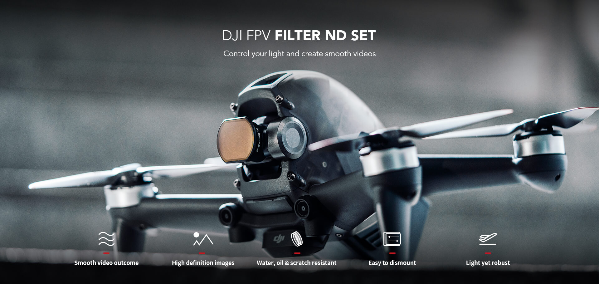 Kính-lọc-filter-DJI-FPV-Drone-DJI-FPV-Filter-ND-set 4/8/16-PGYtech