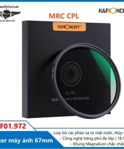 Filter máy ảnh K&F Kính lọc màu chuyên nghiệp cao cấp KF01.972