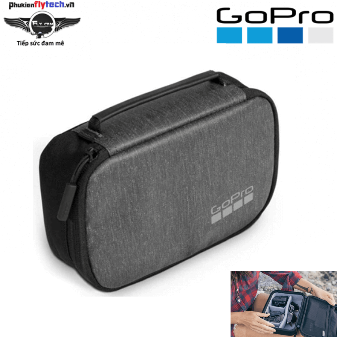 PROtastic® Small Travel Carrying Storage Protective Shell Bag Case Pouch  for GoPro Hero Camera and Accessories: Amazon.co.uk: Electronics & Photo