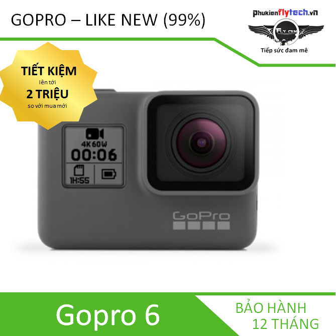 Gopro 6 cũ - like new - BH 6 tháng - Chính hãng - Có sẵn - Giá rẻ